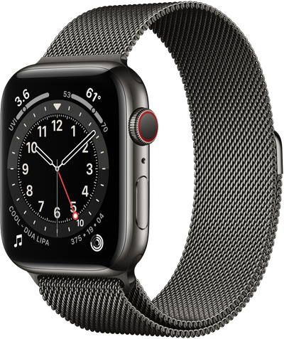 Montre 6 LTE graphite acier inoxydable 44mm M09J3