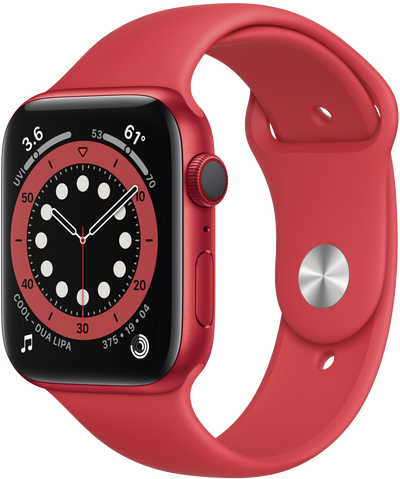 Watch 6 LTE Rot Aluminium 40mm Sportarmband Rot M06R3