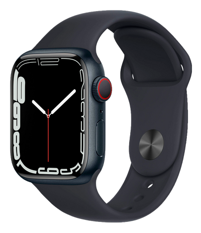 Watch 7 GPS black aluminum 45mm sports bracelet midnight MKN53