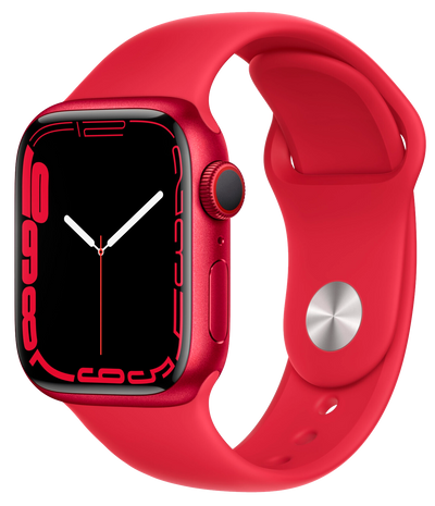 Watch 7 LTE RED Alu 41mm Sportarmband RED MKHV3