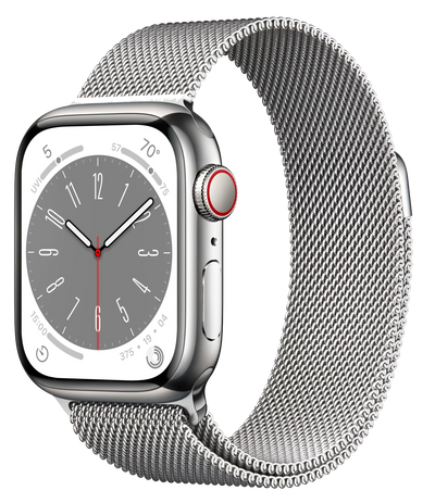 Watch 8 LTE silber Edelstahl 41mm Steel Milanaise silver MNJ83F Differenzbesteuert