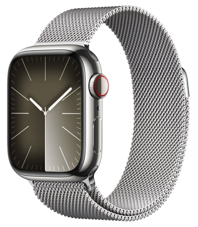 Watch 9 LTE Silber Edelstahl 41mm Milanalse Loop Silber MRJ43