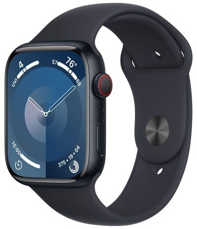 Watch 9 LTE Alu 45mm Sportarmband Mitternacht S/M 3M597