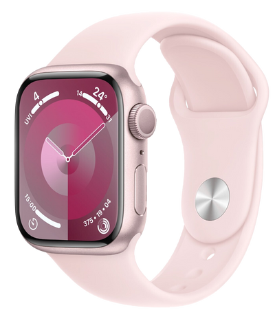 Watch 9 GPS Rose Aluminum 41 mm Sports Arm Band Hellrosa S/M MR933