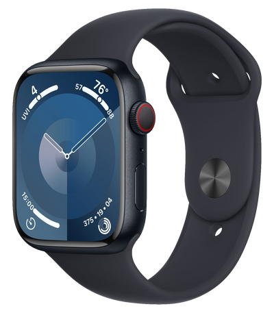 Watch 9 GPS Alu 45mm Sportarmband Mitternacht M/L MR9A3