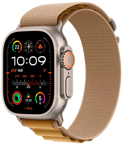 Watch Ultra2 2024 Natur Titan 49 Alpine Loop Mandel L MX4H3