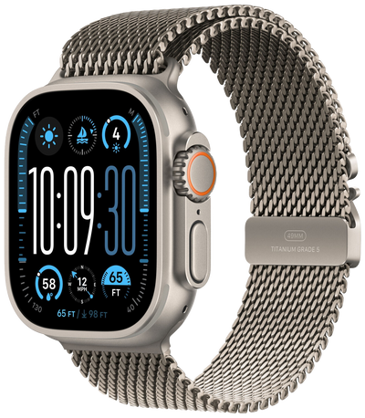 Watch Ultra 2 2024 LTE 49mm Milanaise bracelet Titan M MX5R3