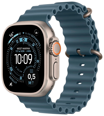 Watch Ultra 3 5G Natur 49mm Ocean Band Maritimblau MEWH4