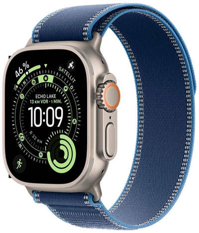 Watch Ultra 3 5G Silber Titan 49 Trail Loop Blau M/L MEWU4