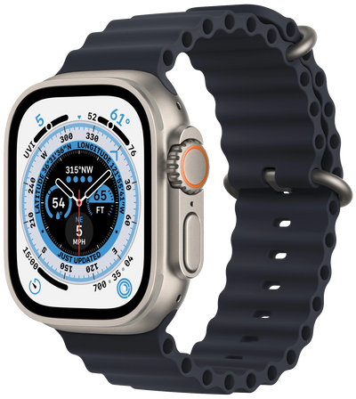 Watch Ultra LTE Titan 49mm Armband Ocean Midnight MQFK3