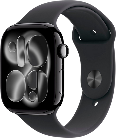 Watch 11 GPS Alu 46mm Sportarmband Schwarz M/L MEUX4