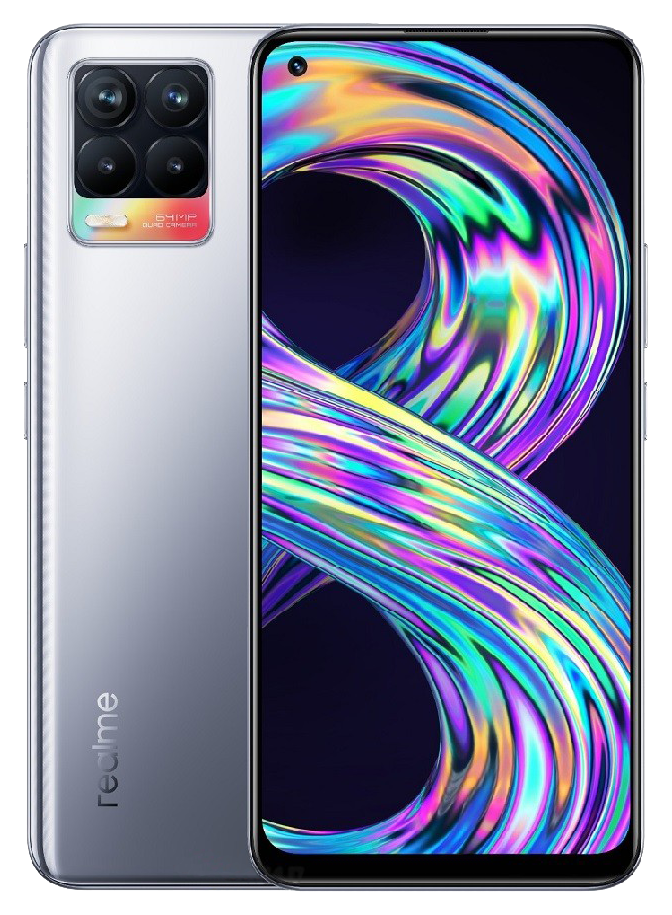 Realme 8 Dual-SIM 4 GB RAM silber - Ohne Vertrag