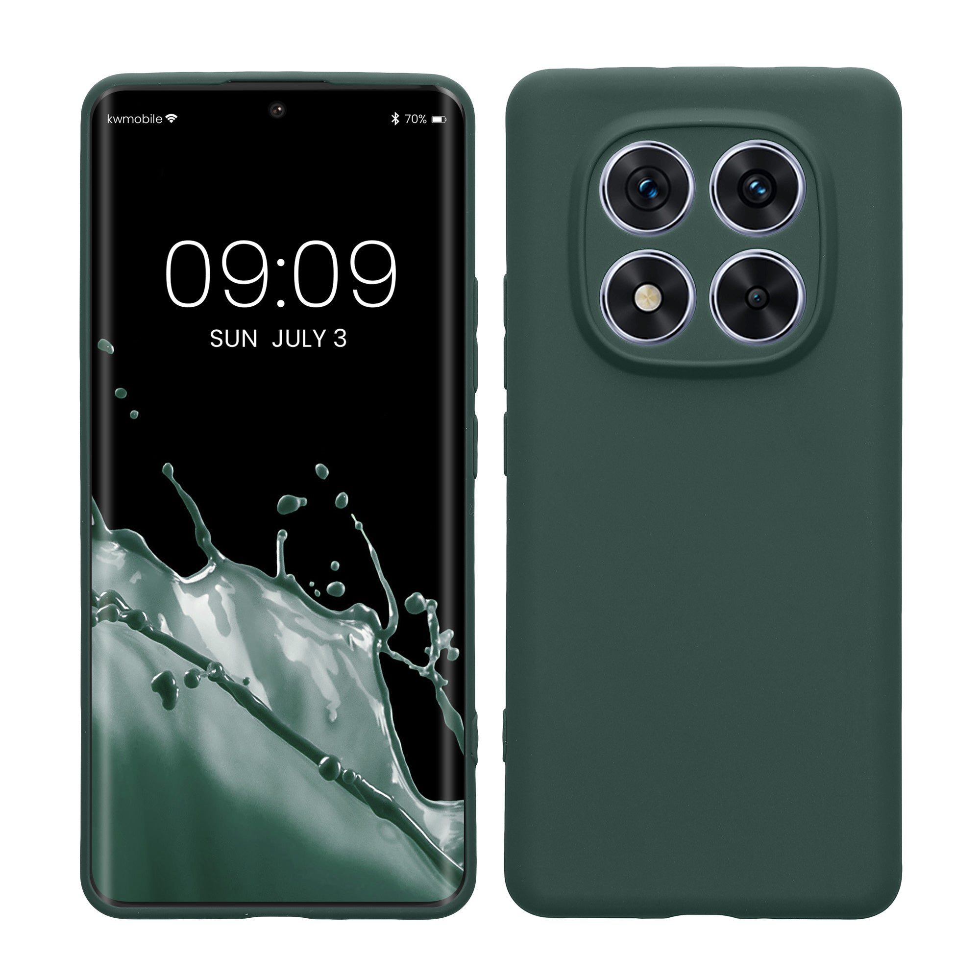 TPU Hülle mit Kameraschutz für Xiaomi Redmi Note 14 Pro 5G / Poco X7 in Moosgrün
