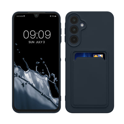 TPU Hülle mit Kartenfach für Samsung Galaxy A16 5G Dunkelblau