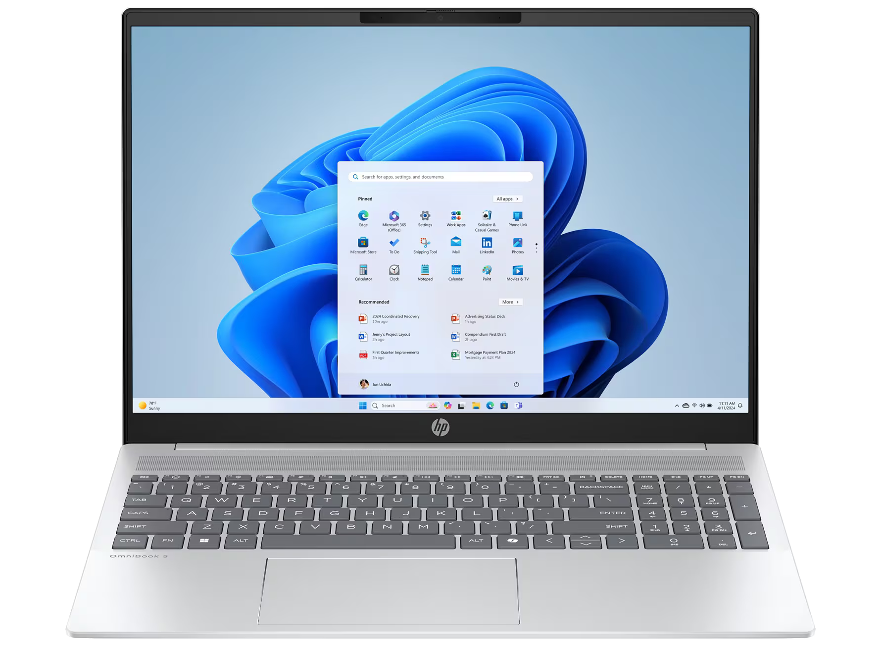 HP OmniBook 5 16-af1780ng 16" 2025 WUXGA OLED Ultra7 255U 32 GB / 1 TB SSD W11H QWERTZ Silber Renew - Ohne Vertrag