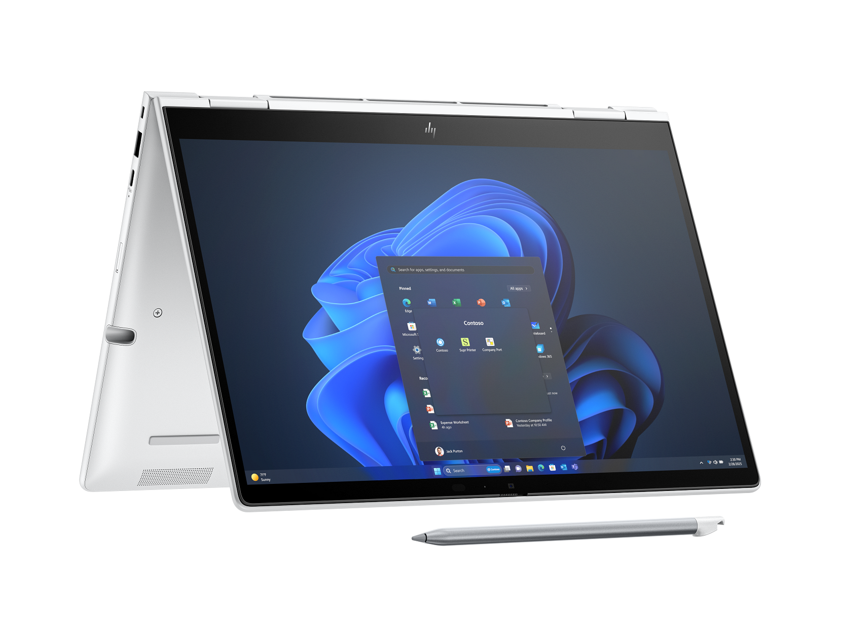 HP EliteBook 8 Flip G1i 13" 2025 WUXGA TS Ultra 5 225U 16 GB / 256 GB SSD W11Pro QWERTZ Silber Renew - Ohne Vertrag