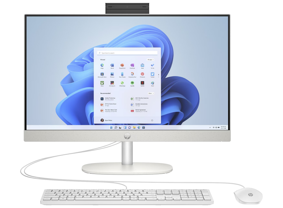 HP All-in-One 24-cr1770ng 24" FHD Ultra 7 155U 16 GB / 512 GB SSD W11H Weiß Renew - Ohne Vertrag