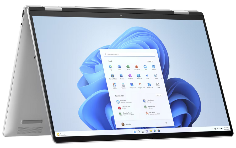 HP Envy x360 16-ac0750ng 16" 2024 WUXGA Ultra 5 125U 16 GB / 512 GB SSD W11H QWERTZ Silber Renew - Ohne Vertrag