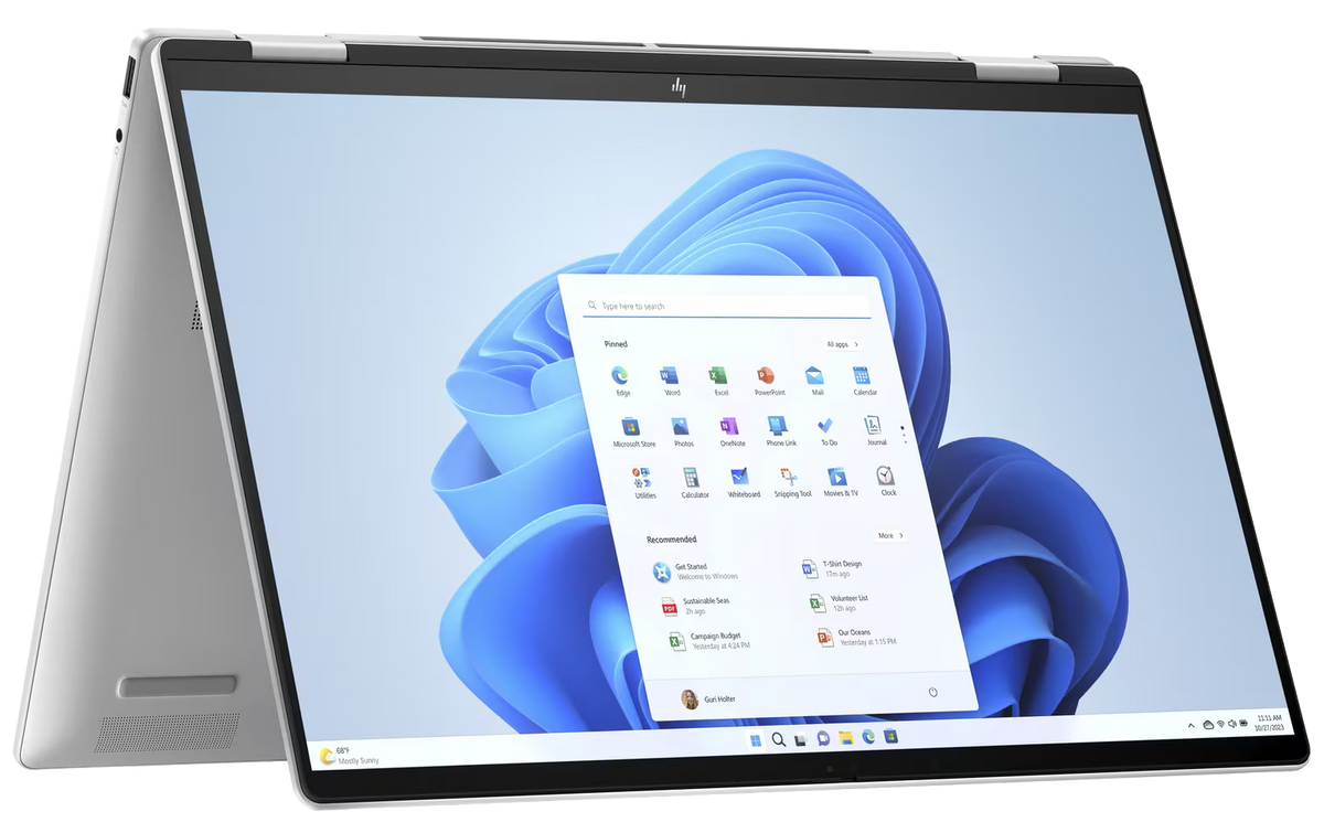HP Envy x360 16-ac0750ng 16" 2024 WUXGA Ultra 5 125U 16 GB / 512 GB SSD W11H QWERTZ Silber Renew - Ohne Vertrag