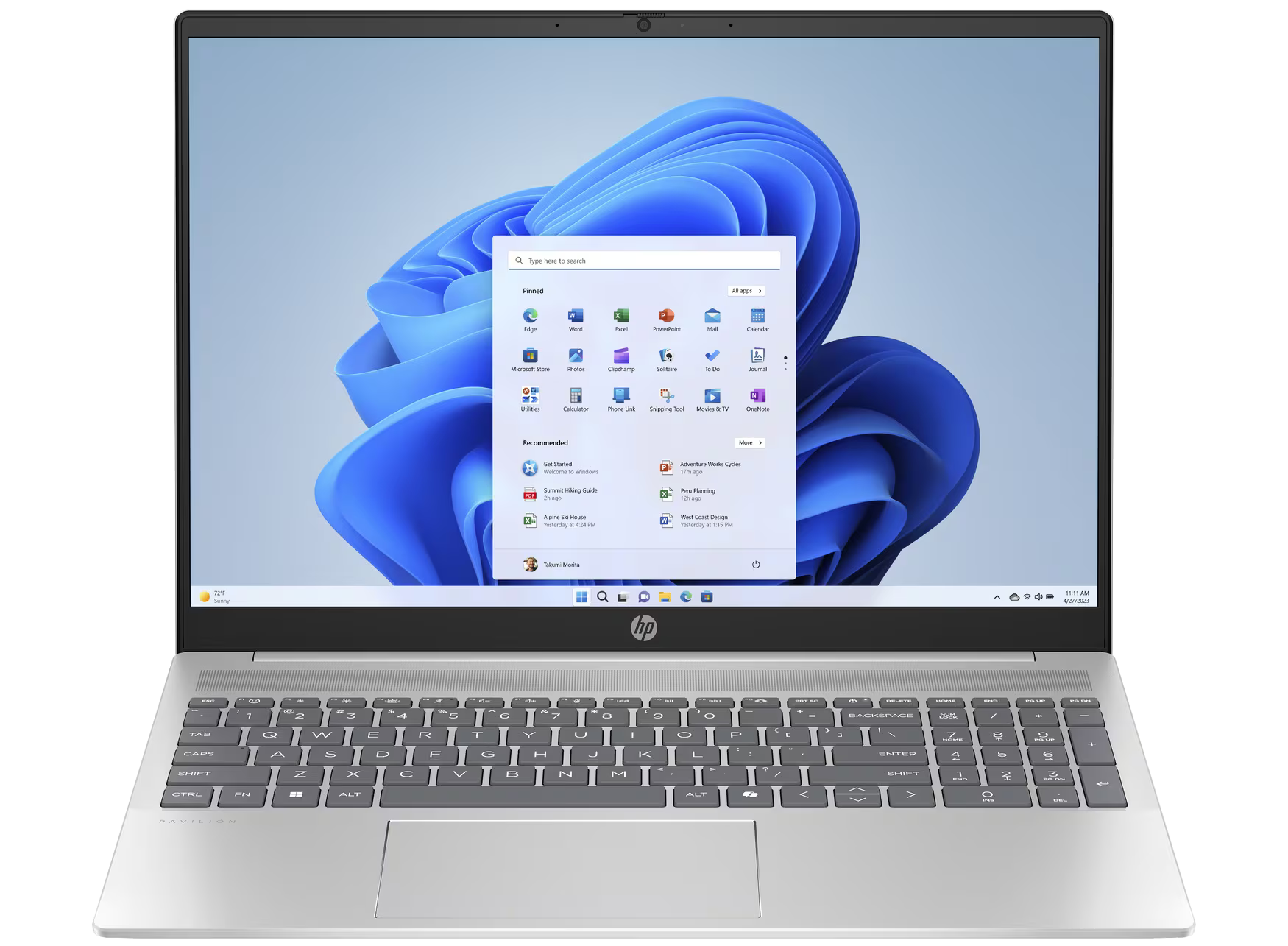 HP Pavilion 16-af0770ng 16" 2024 WUXGA Ultra 7 155U 16 GB / 1 TB SSD W11H QWERTZ Silber Renew - Ohne Vertrag