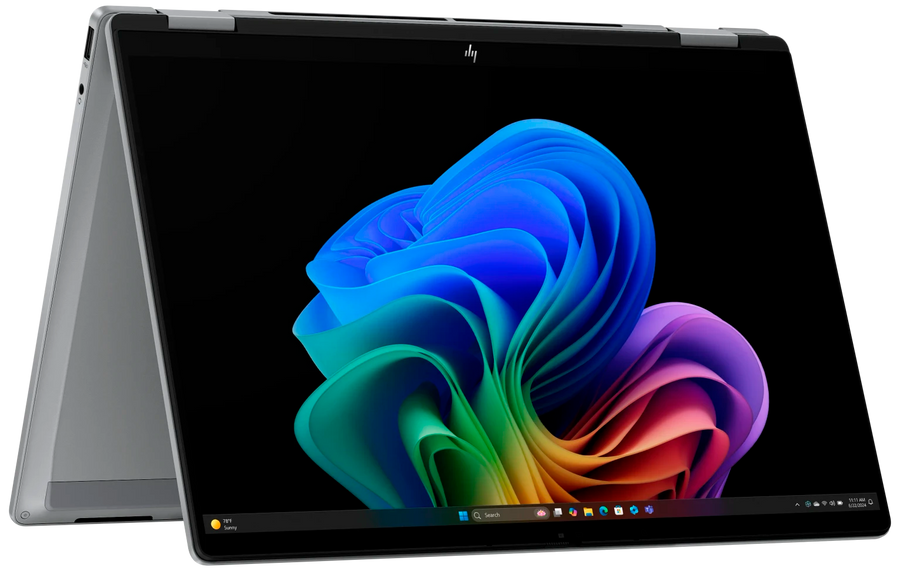 HP OmniBook X FlipNGAI 14-fk0178ng 14" 2025 2.8K TS OLED Ryzen7 350 32 GB / 1 TB SSD W11H QWERTZ silber Renew - Ohne Vertrag