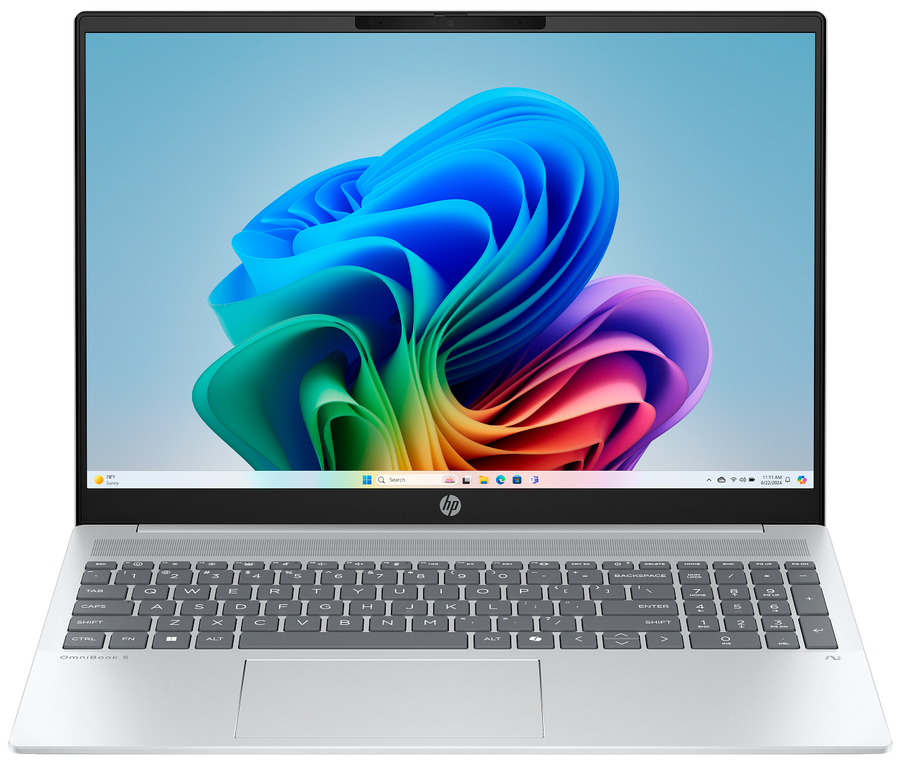 HP OmniBook 5 NGAI 16-ag1750ng 16" 2025 WUXGA Ryzen 5 340 16 GB / 512 GB SSD W11H QWERTZ Silber Renew - Ohne Vertrag