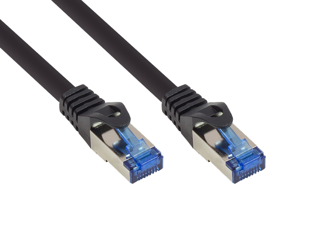 Patch cable SmartFLEX Cat.6A 30m black