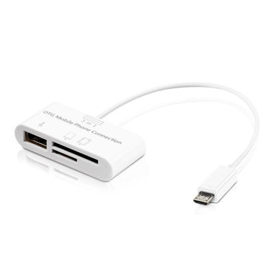 3in1 Micro USB Card Reader Adapter kompatibel mit Smartphone/Tablet