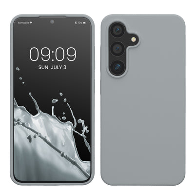 Rubberized silicone shell for Samsung Galaxy S24 in gray