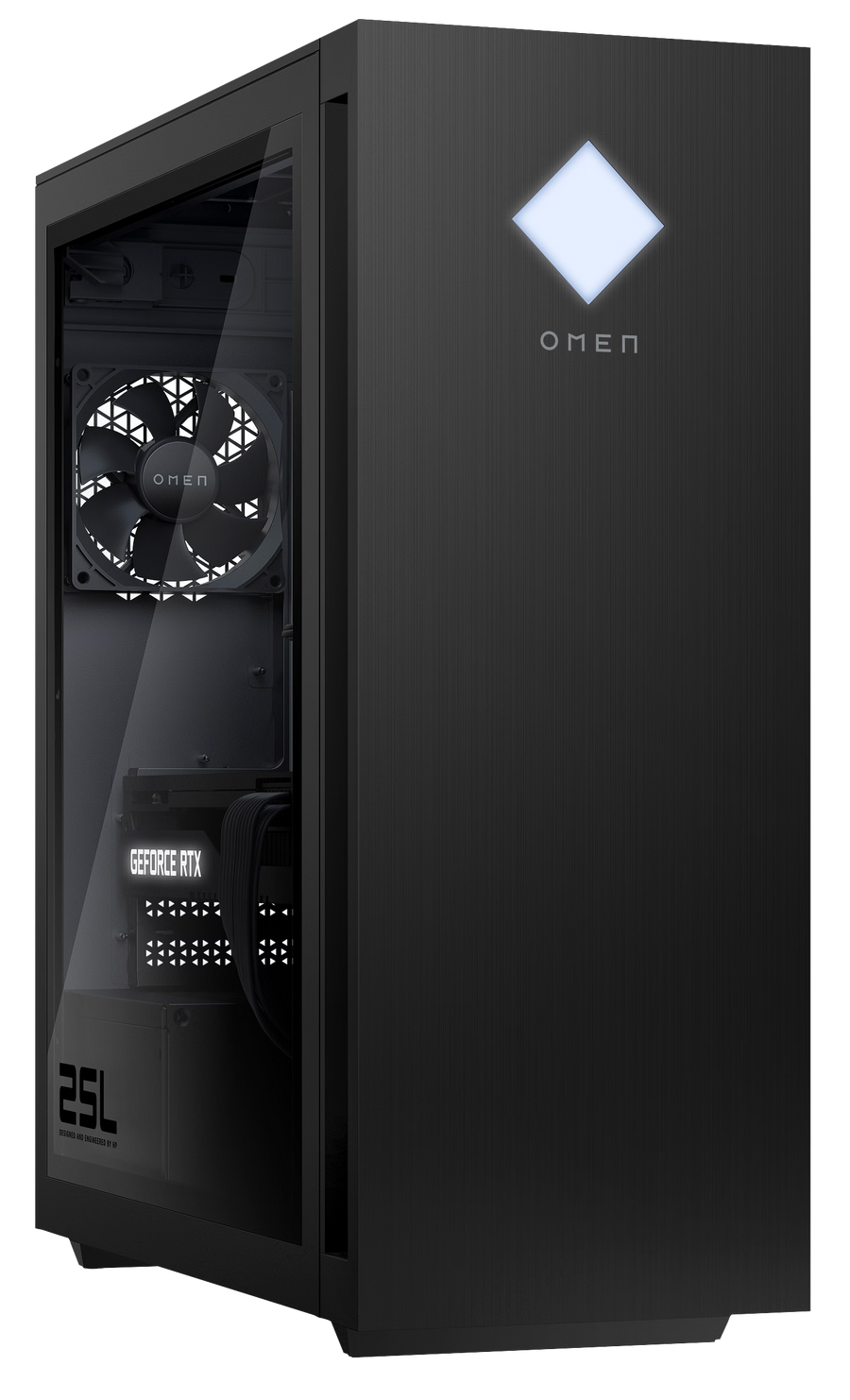 HP OMEN 25L DT GT15-1900ng i5-13400F 16 GB / 1 TB SSD RTX 4070 12 GB W11H schwarz Renew - Ohne Vertrag