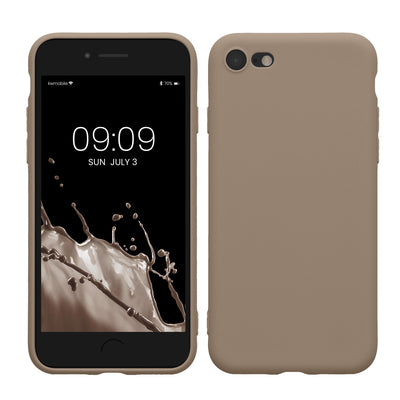 TPU case with camera protection for Apple iPhone SE (2022) / iPhone SE (2020) / iPhone 8 / iPhone 7 in Taupe