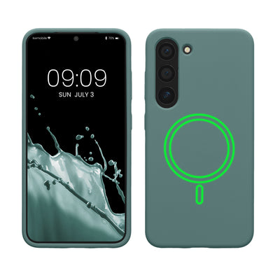 Magnetische Silikon Hülle für Samsung Galaxy S23 Arctic Night