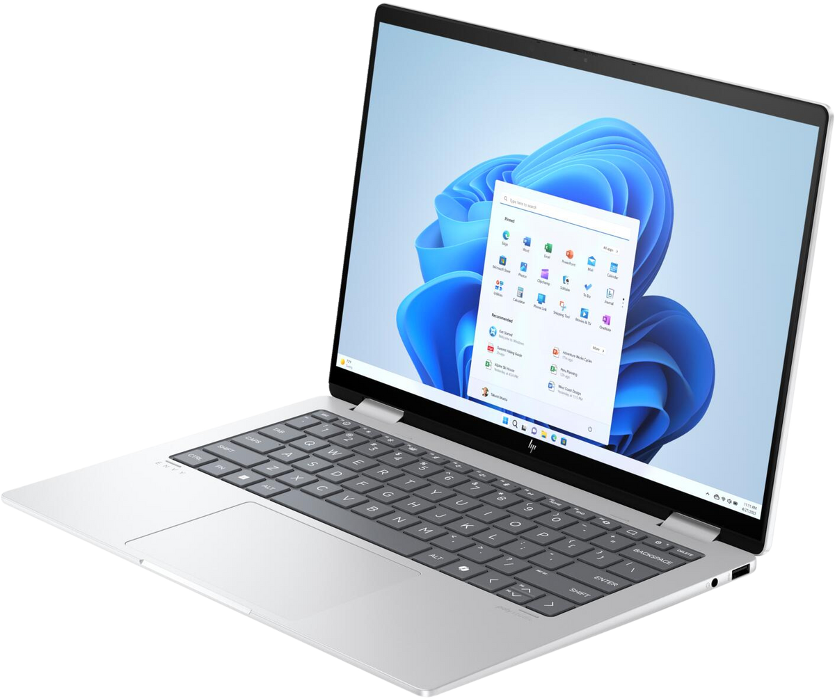 HP Envy x360 14-fa0780ng 14" 2024 2.8K R7 8840HS 16 GB / 1 TB W11H QWERTZ Silber - Ohne Vertrag