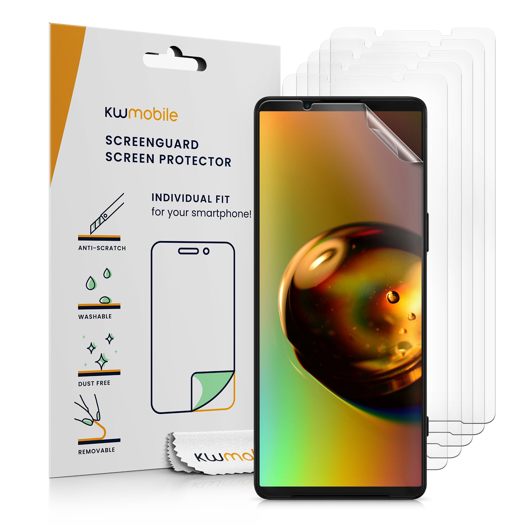 6x Folie kristallklar für Sony Xperia 1 V