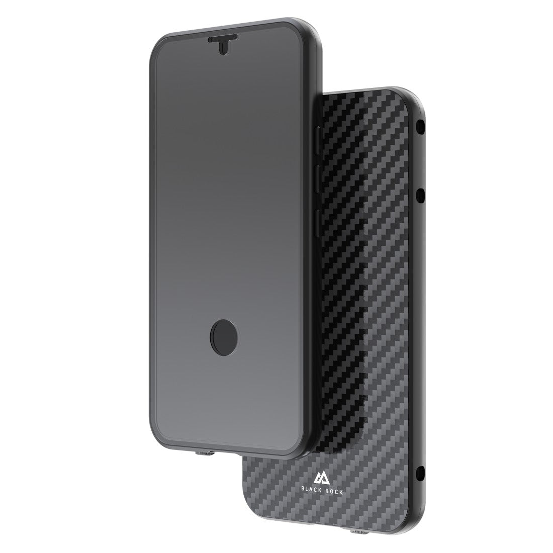 Black Rock Cover 360 Glass für Samsung Galaxy S23 Ultra, Real Carbon