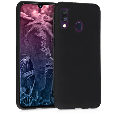 TPU Hülle für Samsung Galaxy A40 in Schwarz matt