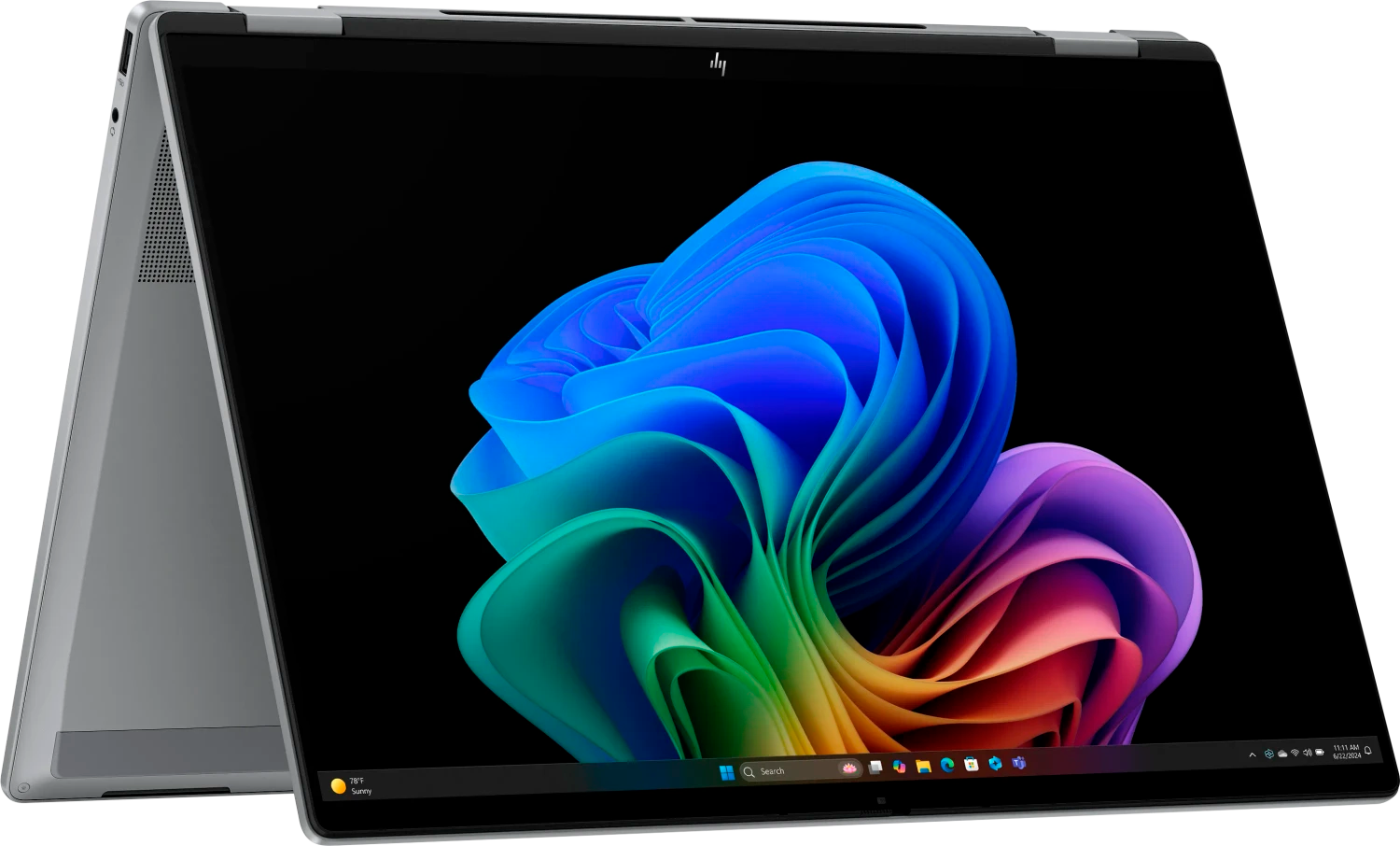 HP OmniBook X Flip 2-in-1 16-ar0178ng 16" 2025 3K TS OLED Ryzen AI 7 32 GB / 2 TB SSD W11H QWERTZ silber Renew - Ohne Vertrag