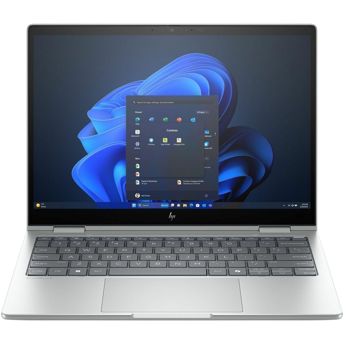 HP EliteBook 8 Flip G2i 13.3" 2025 U5 325 16/512 GB QWERTZ Renew silber - Ohne Vertrag