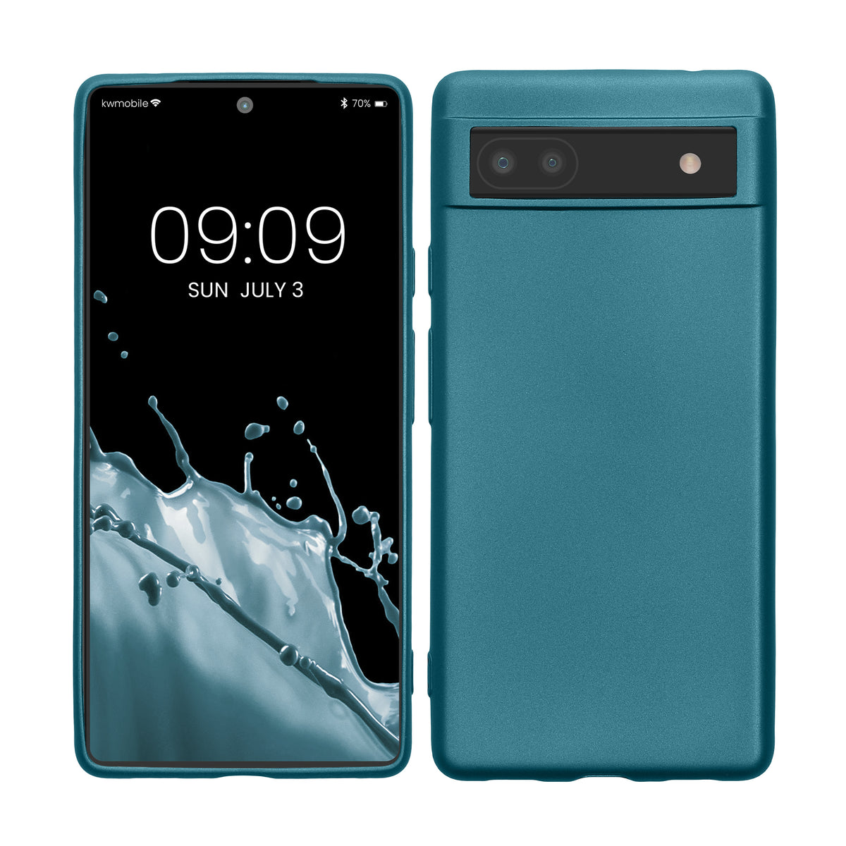 TPU Hülle für Google Pixel 6a in Metallic Karibikblau