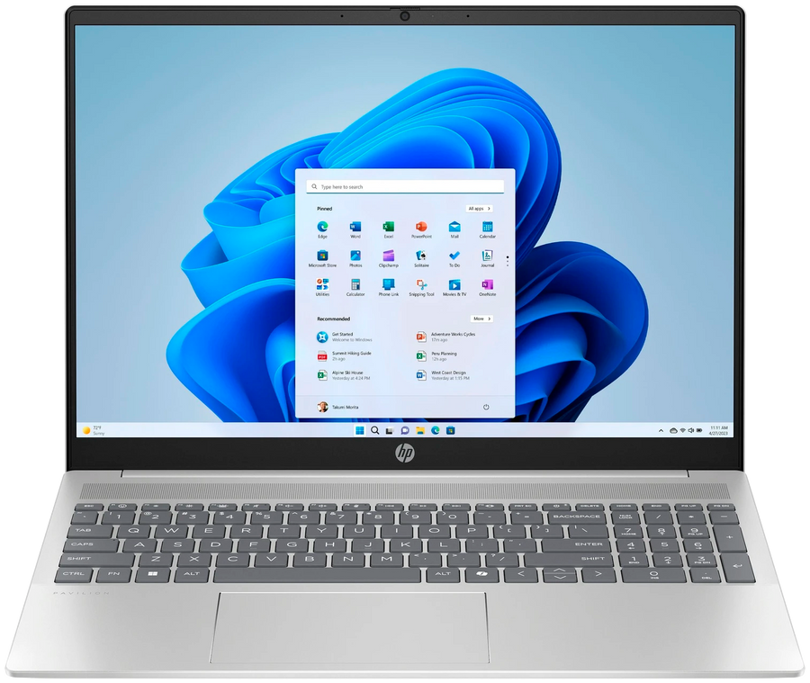 HP Pavilion 16-af0600ng 16" 2024 2K OLED Ultra 5 125U 16 GB / 1 TB SSD W11H QWERTZ silber Renew - Ohne Vertrag