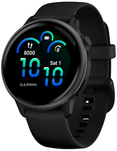 Vivoactive 6 Schwarz Armband Schiefergrau