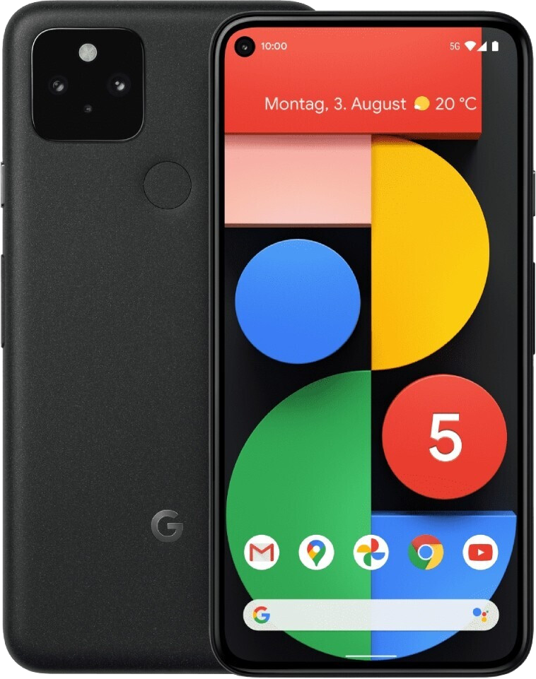 Google Pixel 5 5G Dual-SIM schwarz - Ohne Vertrag