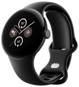 Google Pixel Watch 2 4G Matte Black Sportarmband Obsidian schwarz - Ohne Vertrag