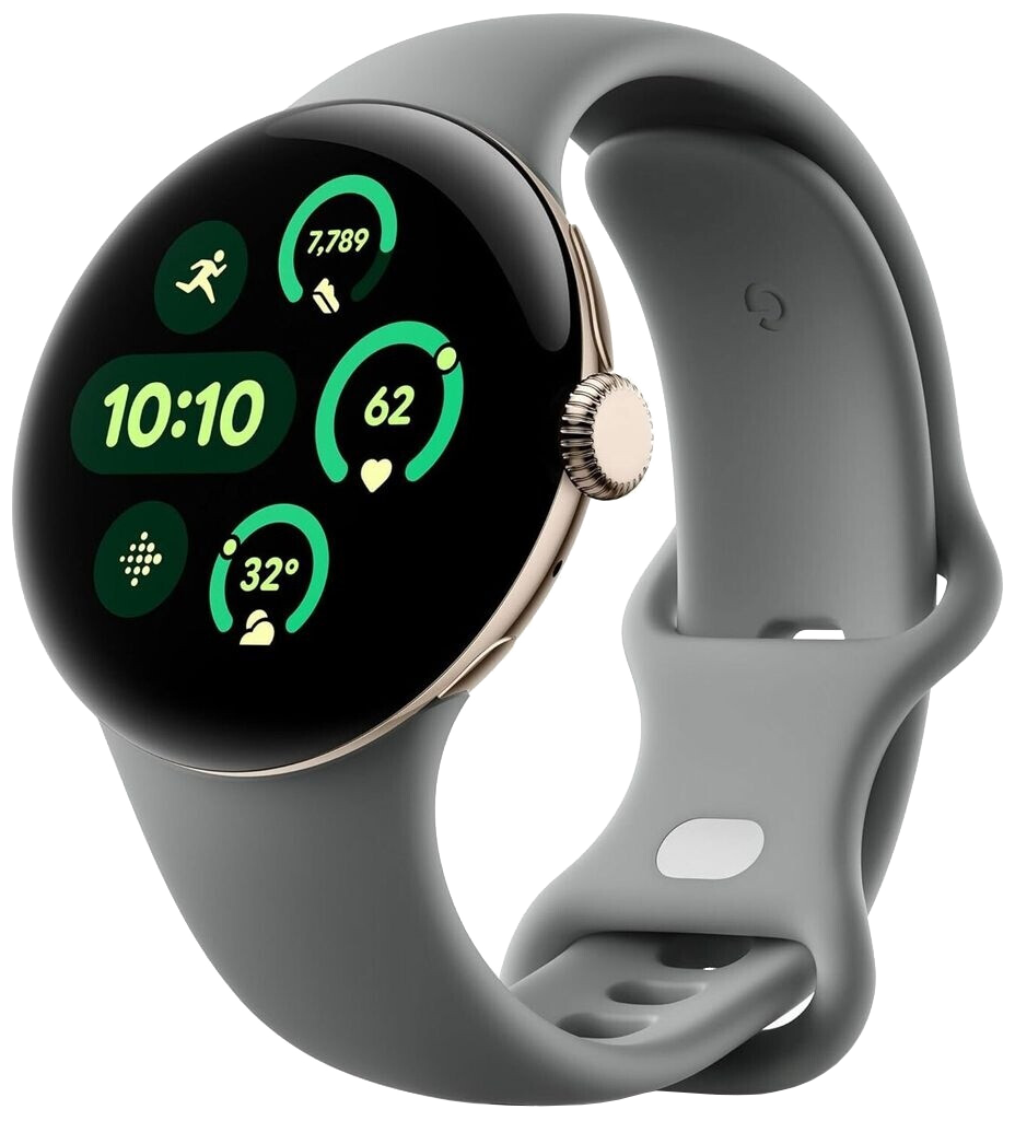 Google Pixel Watch 3 Bluetooth 41mm Champagne Gold Sportarmband Hazel - Ohne Vertrag