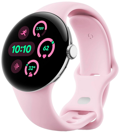 Pixel Watch 3 41mm Bluetooth Silver Sportarmband Rose
