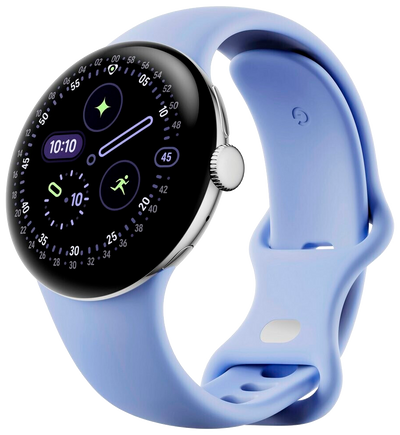 Pixel Watch 4 41mm LTE Polished Silver Sportarmband Iris