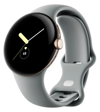 Pixel Watch 4G Champagne Gold Sportarmband Hazel