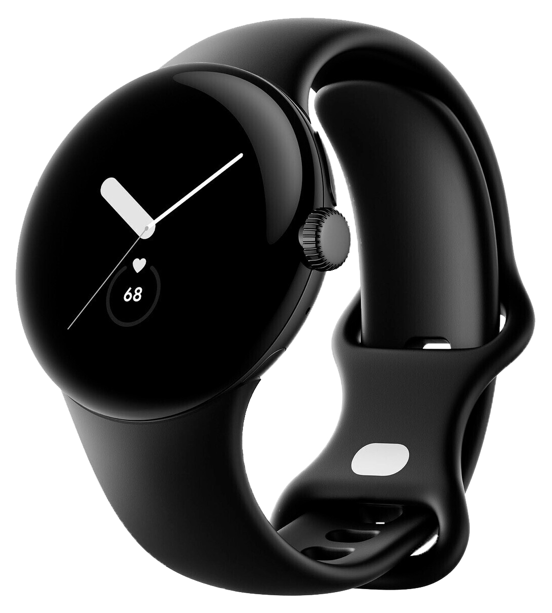 Google Pixel Watch 4G Matte Black Sportarmband Obsidianc - Ohne Vertrag