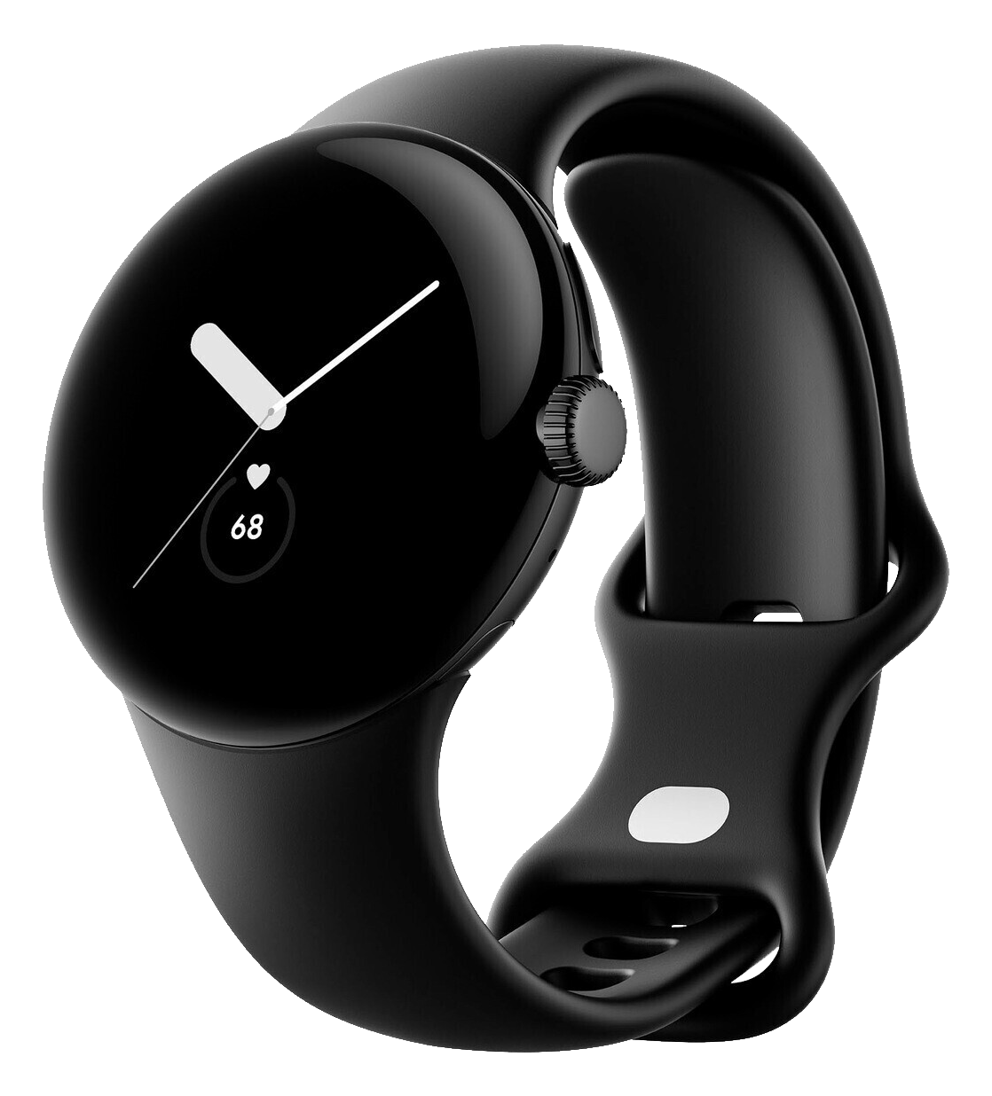 Google Pixel Watch Bluetooth Matte Black Sportarmband Obsidian schwarz - Ohne Vertrag