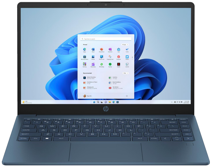 HP 14-ee0755ng 14" 2023 FHD i5-1335U 16 GB / 512 GB SSD W11H QWERTZ Blau Renew - Ohne Vertrag